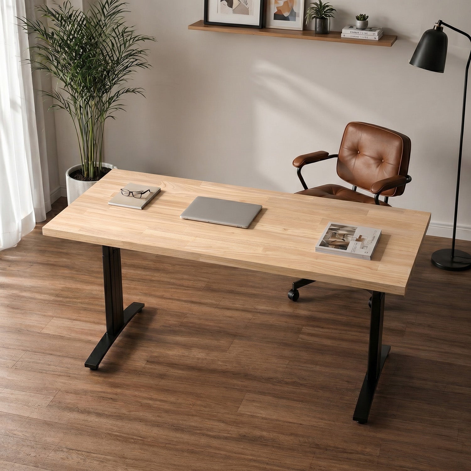 4 ft. L x 30 in. W Unfinished, Hevea Solid Wood, Butcher Block Countertop