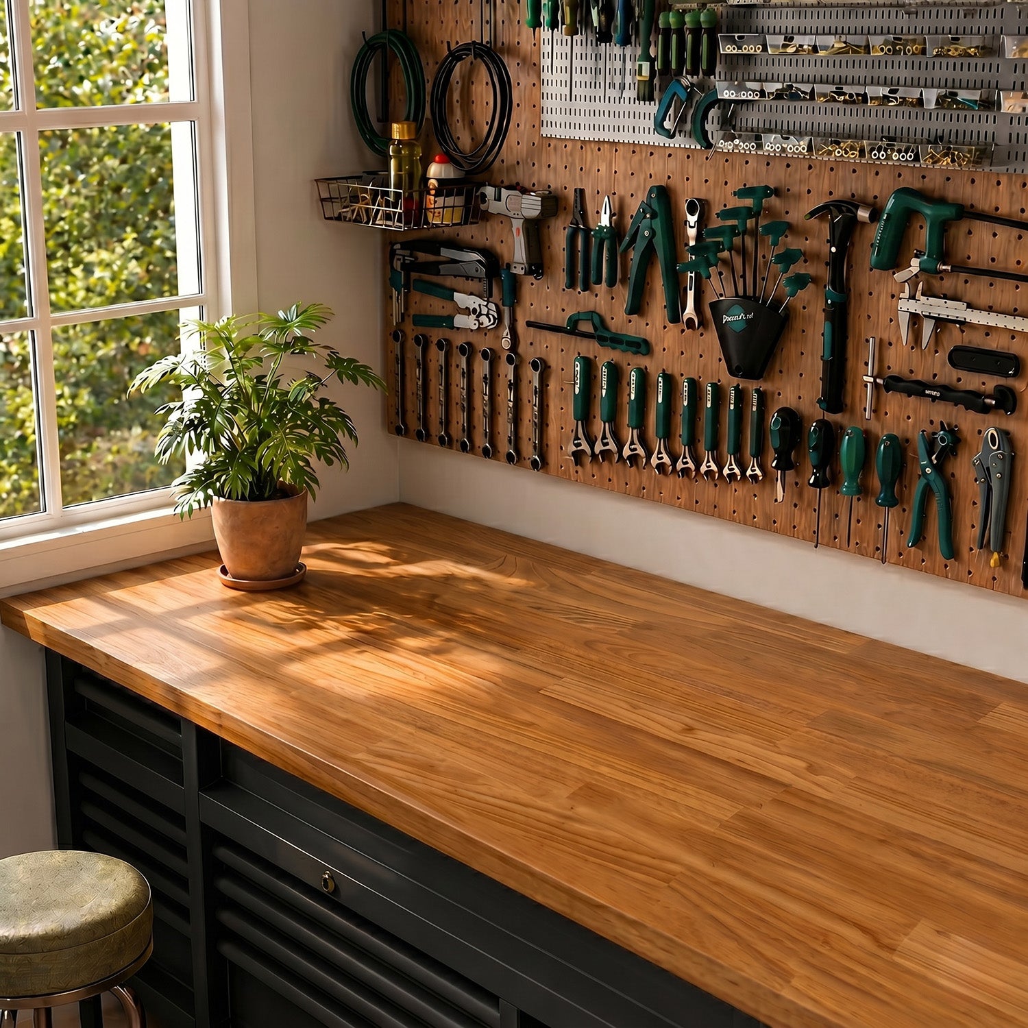 4 ft. L x 30 in. W Unfinished, Hevea Solid Wood, Butcher Block Countertop